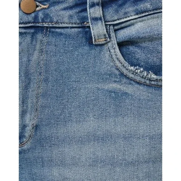 DL1961 Women Bridget Dark Sea View Boot Cut High Rise Instasculpt Crop Jeans 20W